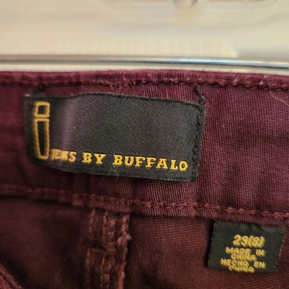I Jeans by Buffalo Skinny Denim Jeans Womens Size 29 (8) Burgundy Maroon NEW - Picture 4 of 7
